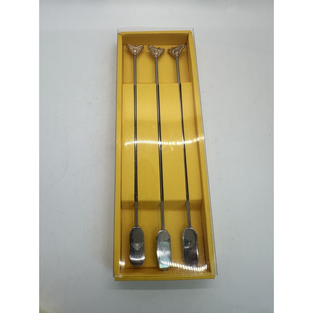 Jack Daniels Swizzle Sticks Set of 3 Tennessee Honey‎ Barware Cocktail Stirrers